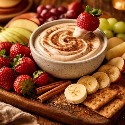 Image of Cinnamon Dip with Strawberries or Other Fruit