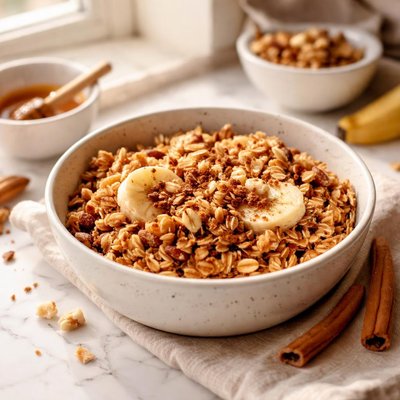 Image of Cinnamon Granola for One Microwave