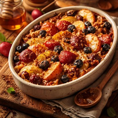 Image of Cinnamon Honey Fruit Gratin