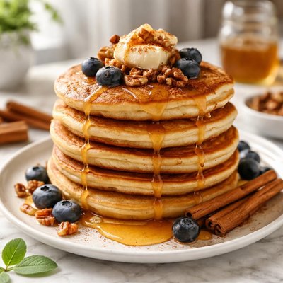 Image of Cinnamon Honey Pancakes