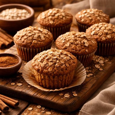 Image of Cinnamon Oatmeal Muffins