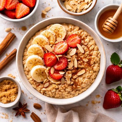 Image of Cinnamon Oatmeal with Slivered Almonds