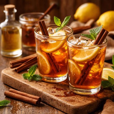 Image of Cinnamon Ouzo Iced Tea