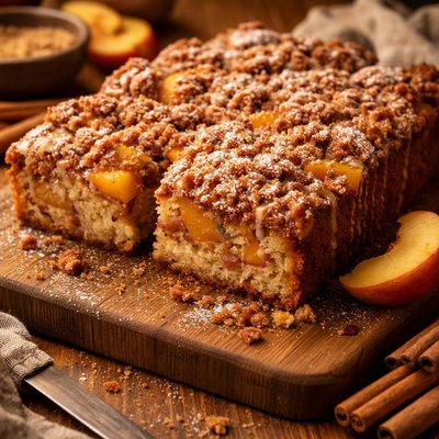 Image of Cinnamon Peach Coffee Cake