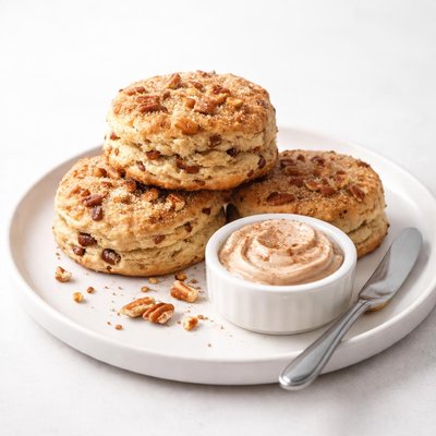 Image of Cinnamon Pecan Biscuits with Cinnamon Butter