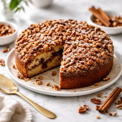 Image of Cinnamon Pecan Streusel Cake