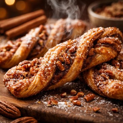 Image of Cinnamon Pecan Twistcookies