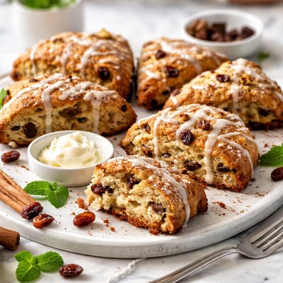 Image of Cinnamon Raisin Cream Scones