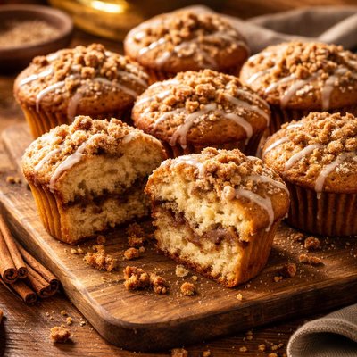 Image of Cinnamon Ripple Coffee Cake Muffins