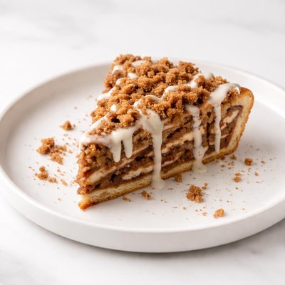 Image of Cinnamon Roll Pie with Brown Sugar Topping