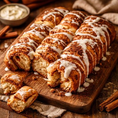 Image of Cinnamon Roll Pull Apart Bread