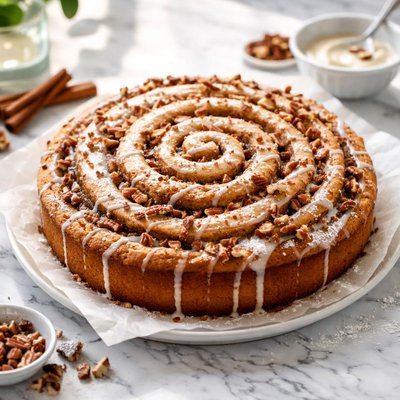 Image of Cinnamon Roll Swirl Cake