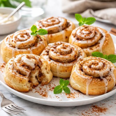 Image of Cinnamon Rolls Made with Frozen Biscuits