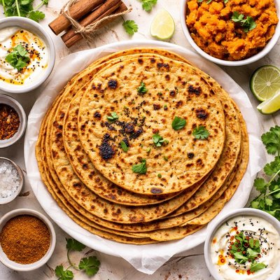Image of Cinnamon Scented Sweet Potato Chapati