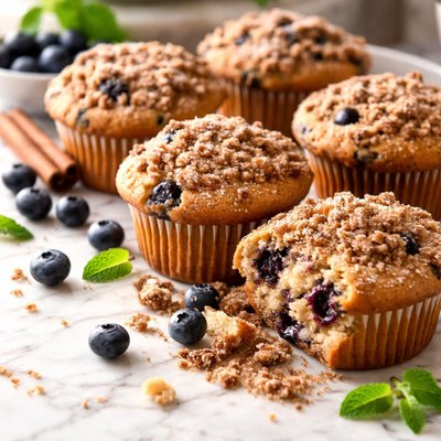 Image of Cinnamon Streusel Blueberry Muffins Einstein Bagels