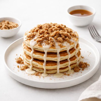 Image of Cinnamon Streusel Sour Cream Pancakes