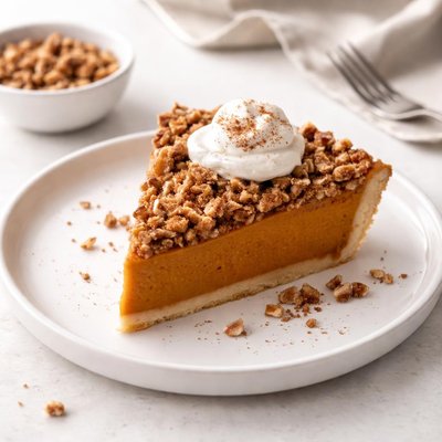 Image of Cinnamon Streusel Topped Pumpkin Pie