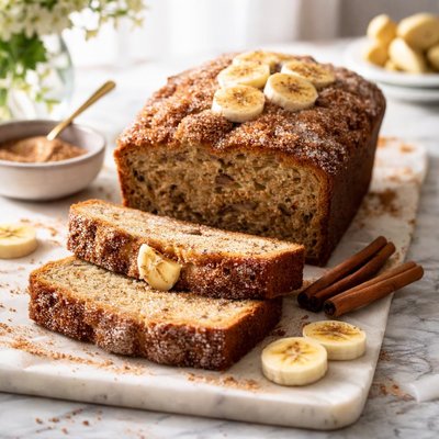 Image of Cinnamon Sugar Banana Bread