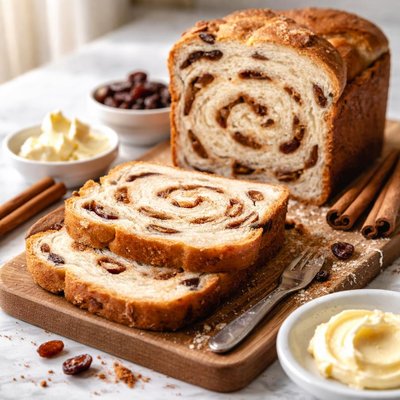 Image of Cinnamon Swirl Raisin Bread for Bread Machine