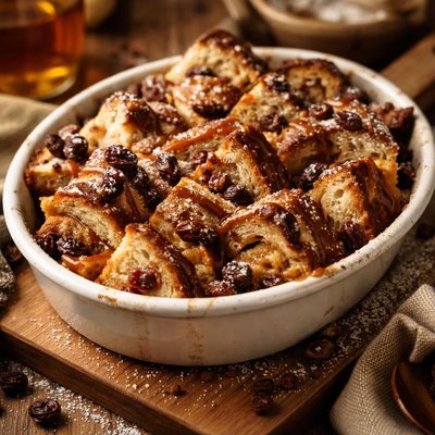 Image of Cinnamon Swirl Raisin Bread Pudding