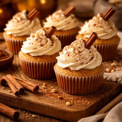 Image of Cinnamon Vanilla Cupcakes