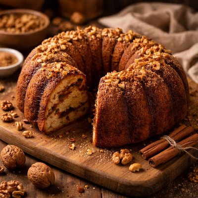 Image of Cinnamon Walnut Bundt Cake