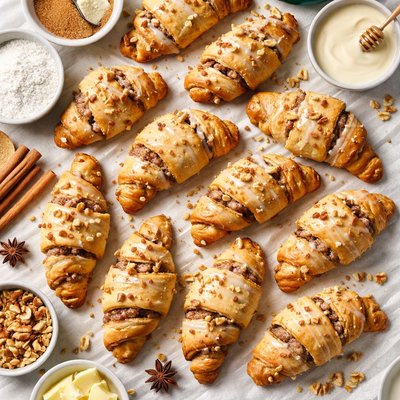 Image of Cinnamon Walnut Butterhorns