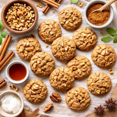 Image of Cinnamon Walnut Cookies Vegan
