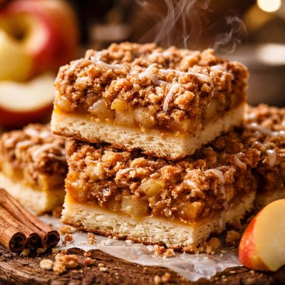 Image of Cinnamony Apple Streusel Bars