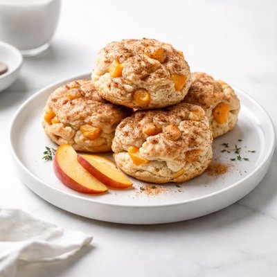 Image of Cinnamony Peach Biscuits