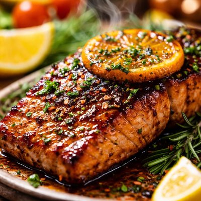 Image of Citrus Balsamic Glazed Salmon