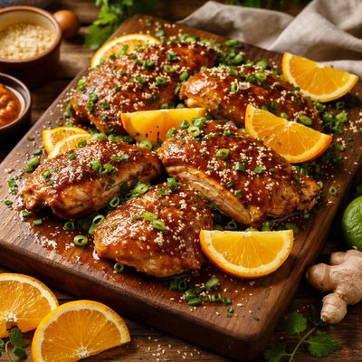 Image of Citrus Chicken with Sesame and Ginger