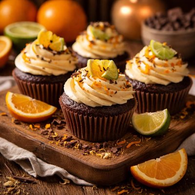 Image of Citrus Chocolate Cupcakes
