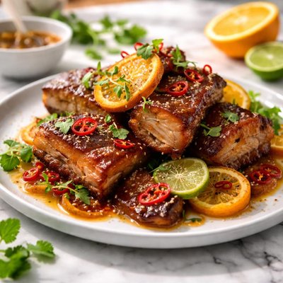 Image of Citrus Glazed Pork Belly
