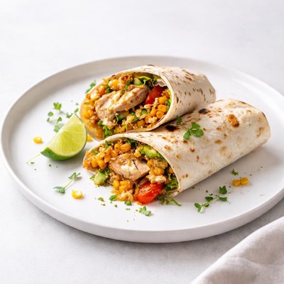 Image of Citrus Honey Tilapia with Roasted Corn Wraps Rsc