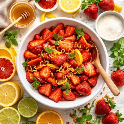 Image of Citrus Infused Strawberries