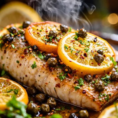 Image of Citrus Roasted Fish with Capers