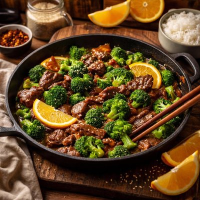 Image of Citrusy Beef and Broccoli Stir Fry