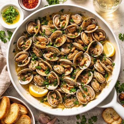 Image of Clams in Garlic White Wine