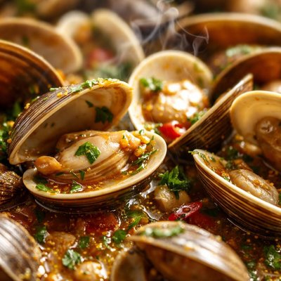 Image of Clams in Sherry Sauce