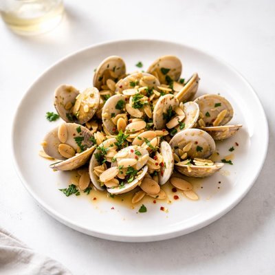 Image of Clams with Garlic and Almonds Tapas