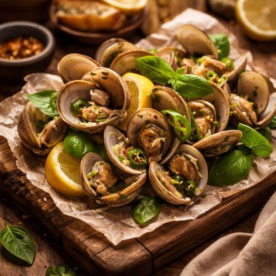 Image of Clams with Jalapeno Lemon and Basil