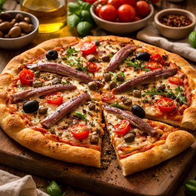 Image of Classic Anchovy Pizza