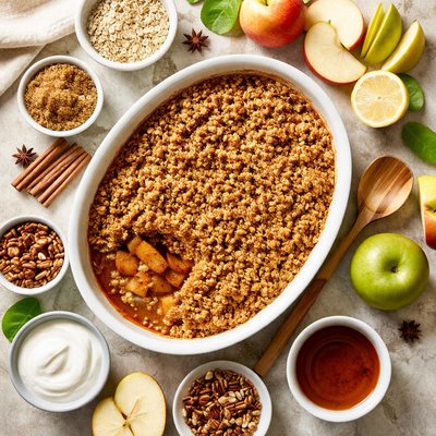 Image of Crumble Vegano Clásico de Manzana