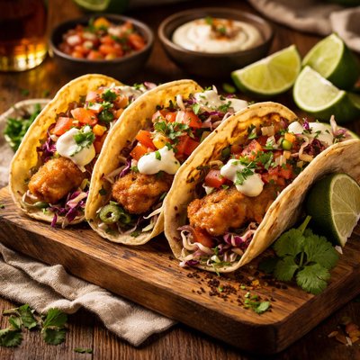Image of Classic Baja Style Fish Tacos