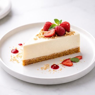 Image of Cheesecake clásico horneado sin lácteos