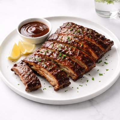 Image of Costillas clásicas a la barbacoa bajas en carbohidratos