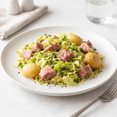 Image of Classic Cabbage with Ham and Potatoes