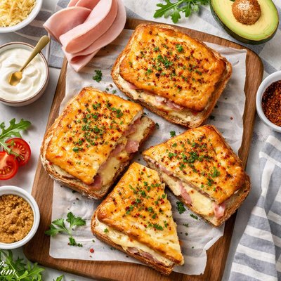 Image of Classic Cheese and Ham Toastie