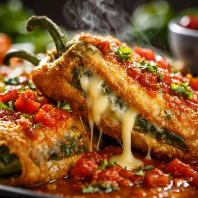 Image of Classic Chili Rellenos with Anaheim Peppers
